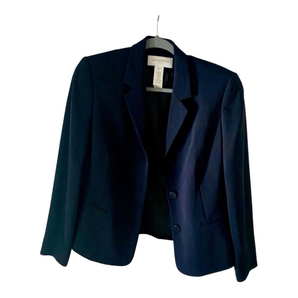 Liz Claiborne Jacket Women’s Black Size 8P - Picture 9 of 10